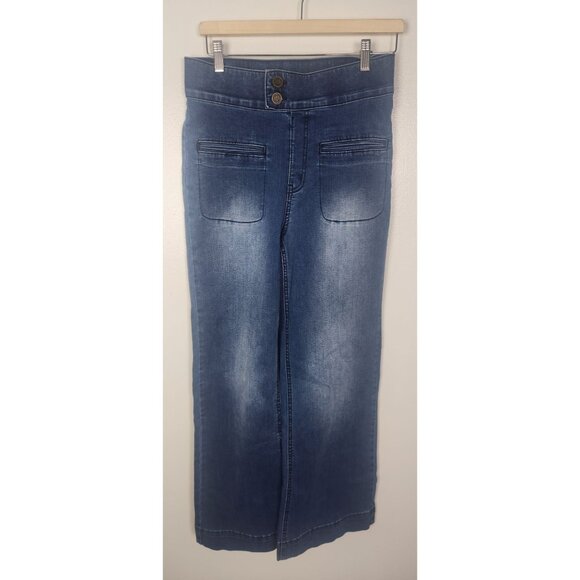 Betabrand Denim - Betabrand Women's Sz. M Farah Wide Leg Jeans in Canyon Wash